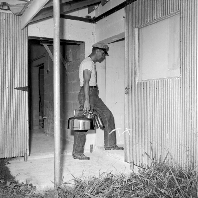 084_Milking devices were brought inside,... (1951).jpg